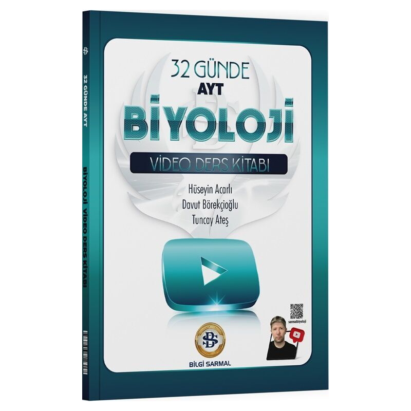 AYT Biyoloji 32 Günde Video Ders Kitabı Bilgi Sarmal