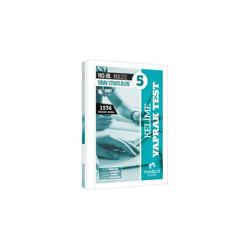 YKS DİL İngilizce Sınav Stratejileri 5 Kelime Yaprak Test Modadil Yayınları