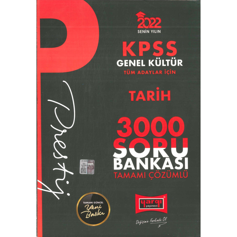 PRESTİJ SERİSİ 3000 SORU TARİH SORU BANKASI ÇÖZÜMLÜ