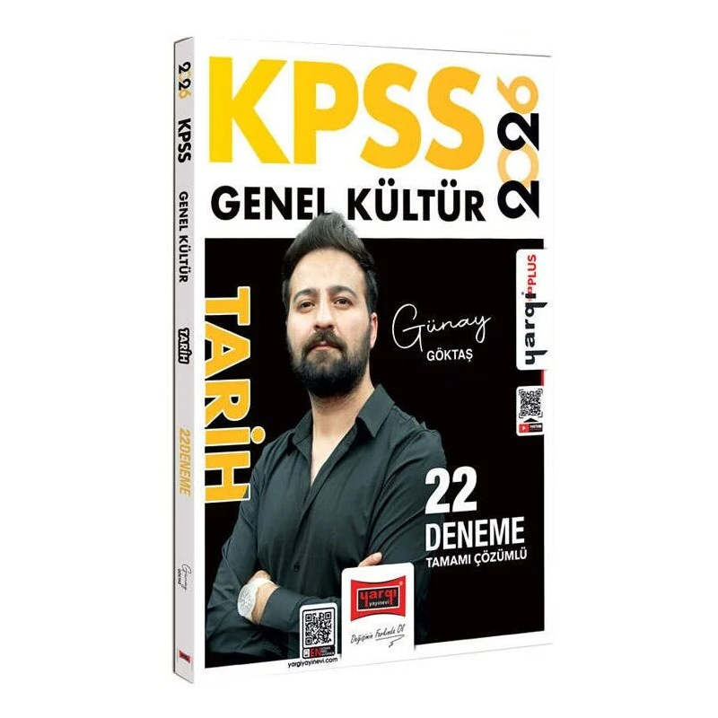 2026 KPSS Genel Kültür Tamamı Çözümlü Tarih 22 Deneme (Günay Göktaş) Yargı Yayınları