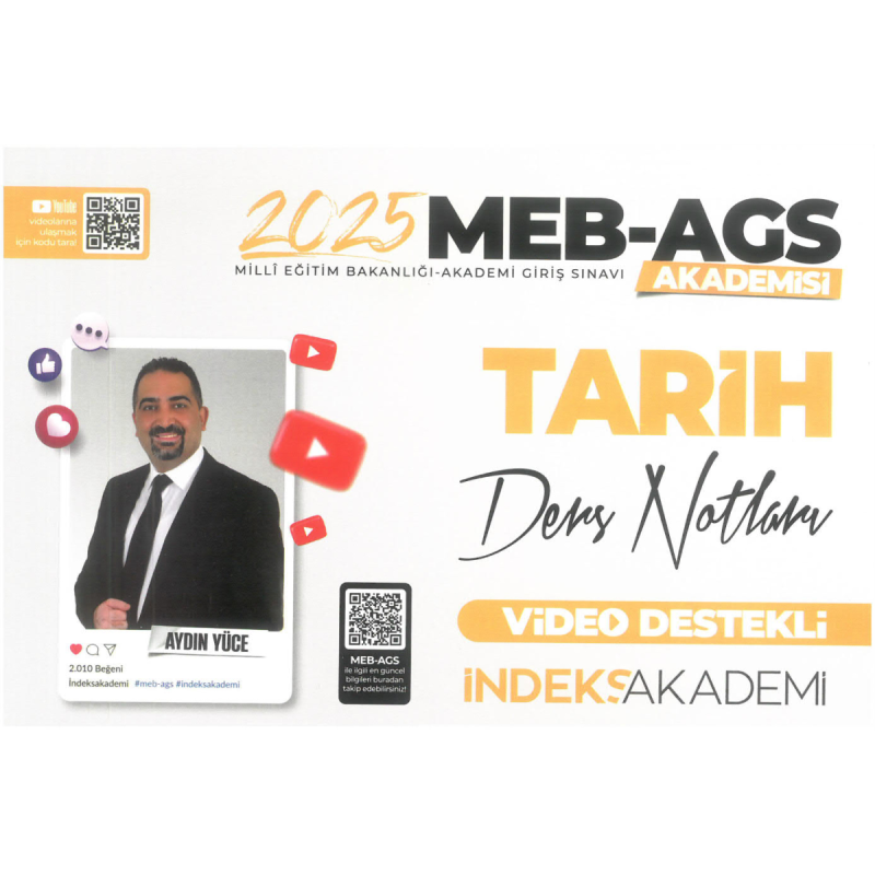 2025 MEB AGS Tarih Video Ders Notları İndeks Akademi Yayıncılık