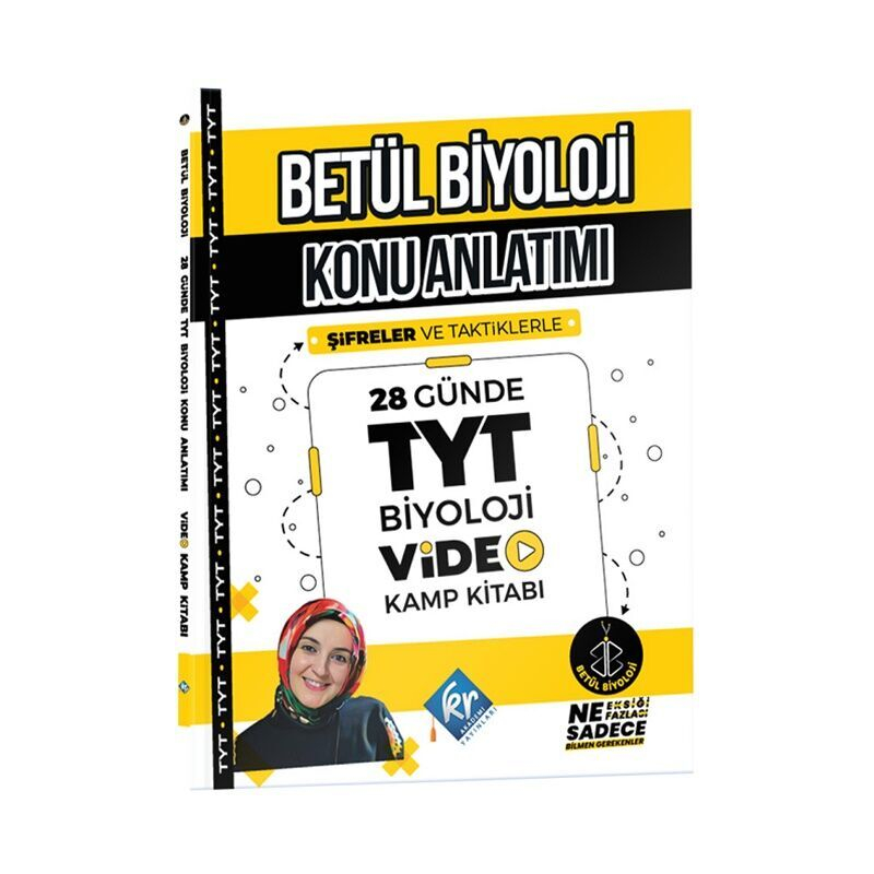 Betül Biyoloji Konu Anlatımı 28 Günde TYT Biyoloji Video Kamp Kitabı