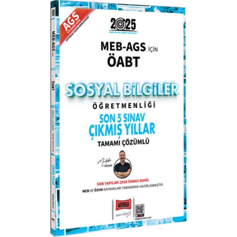 2025 MEB-AGS ÖABT Sosyal Bilgiler Öğretmenliği Son 5 Sınav Çıkmış Yıllar Yargı Yayınları