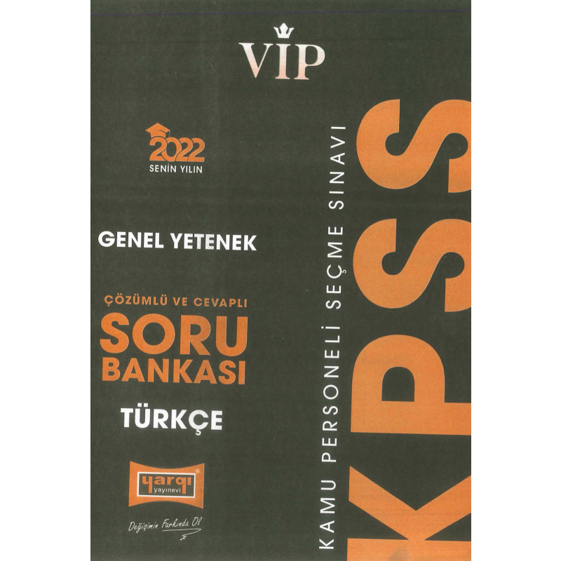 VİP SERİSİ TÜRKÇE SORU BANKASI ÇÖZÜMLÜ