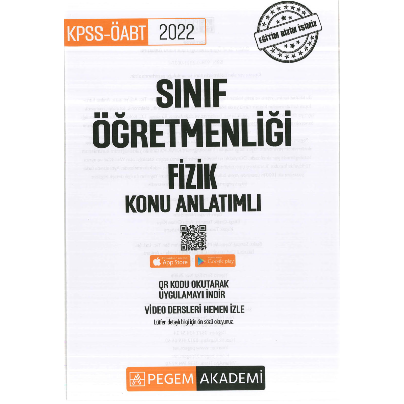 SINIF ÖĞRETMENLİĞİ FİZİK KONU ANLATIMLI