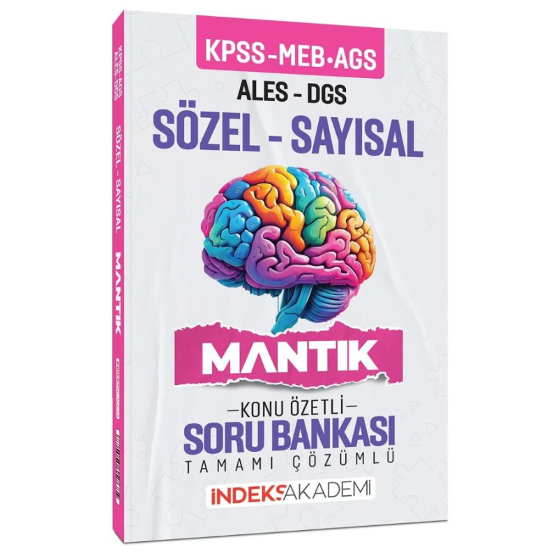 2025 KPSS MEB AGS ALES DGS Sözel Sayısal Mantık Konu Özetli Soru Bankası İndeks Akademi