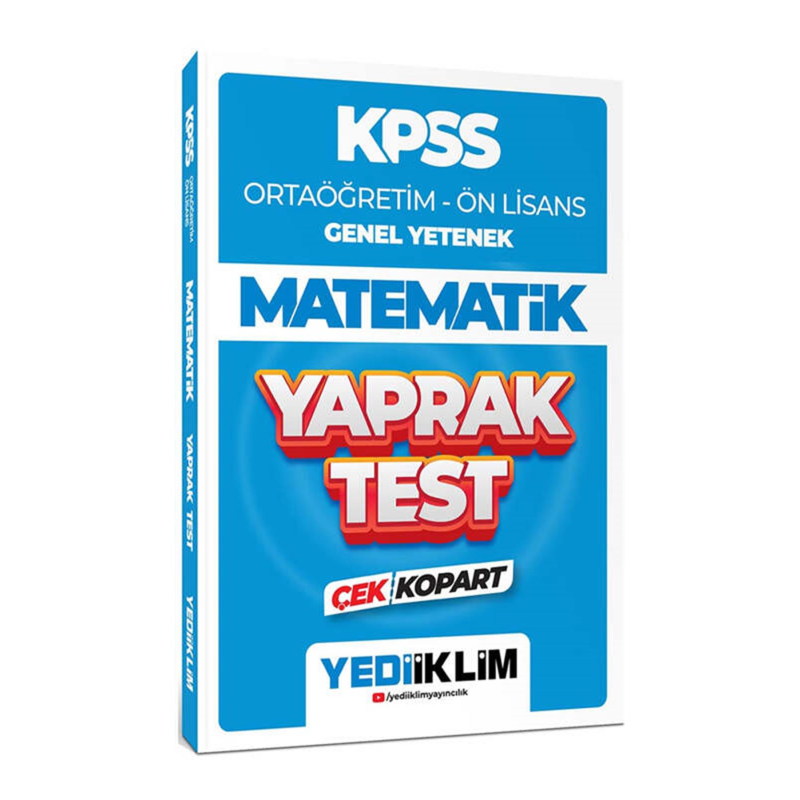 Ortaöğretim Ön Lisans Genel Yetenek Matematik Çek Kopart Yaprak Test