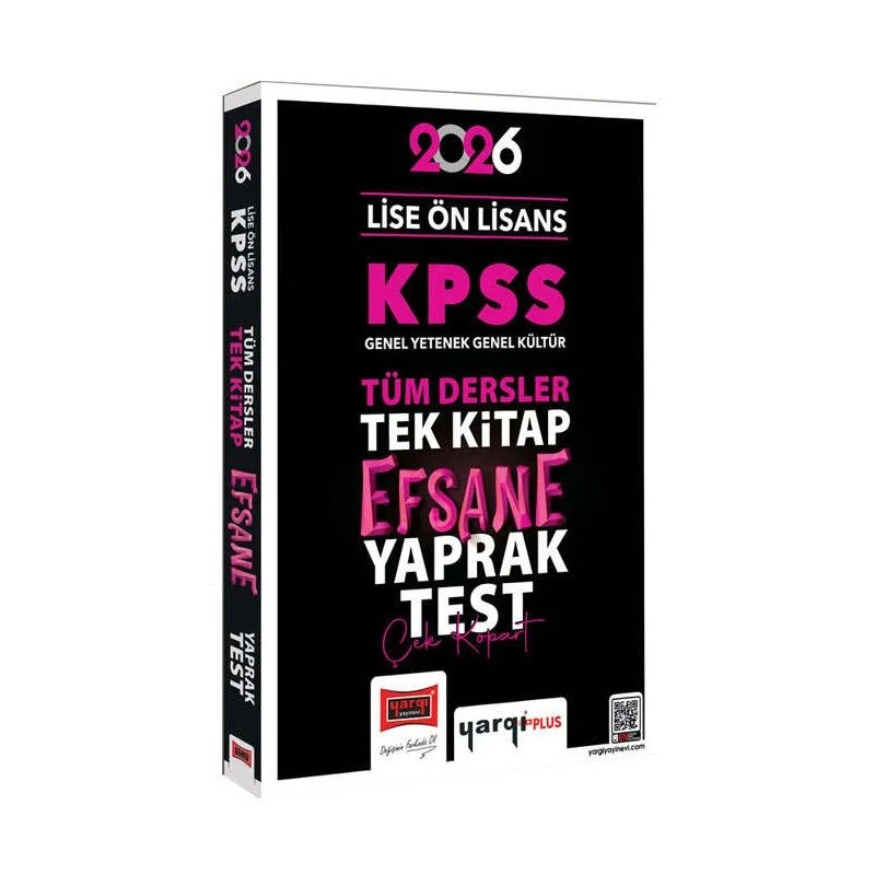 2026 KPSS Lise Ön Lisans Efsane Yaprak Test Yargı Yayınları