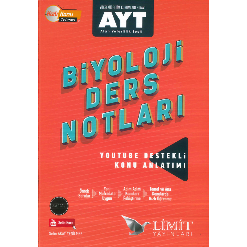 AYT Biyoloji Ders Notları Limit Yayınları