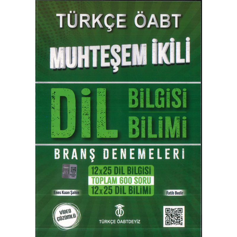 ÖABT Türkçe Dil Bilgisi-Dil Bilimi Muhteşem İkili Branş Denemeleri Türkçe ÖABTDEYİZ