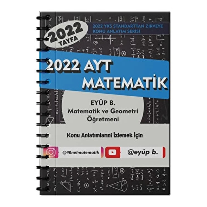 Eyüp B. 2022 Matematik TYT Video Ders Notları