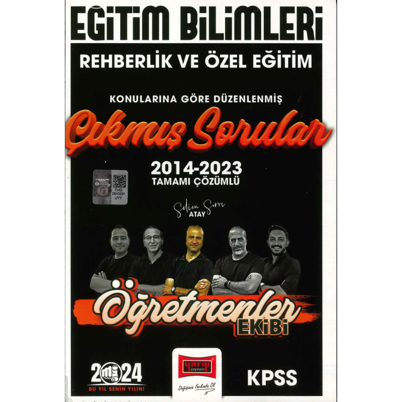 REHBERLİK VE ÖZEL EĞİTİM 2014-2023 TAMAMI ÇÖZÜMLÜ ÇIKMIŞ SORULAR (ÖĞRETMENLER EKİBİ)