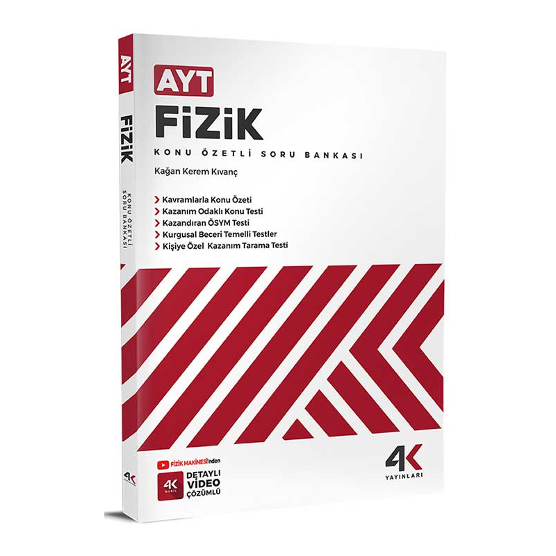 AYT Fizik Konu Özetli Soru Bankası 4K Yayınları