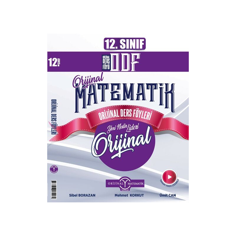 Mikro 12. Sınıf Matematik ODF Orijinal Ders Föyleri Orijinal Yayınları