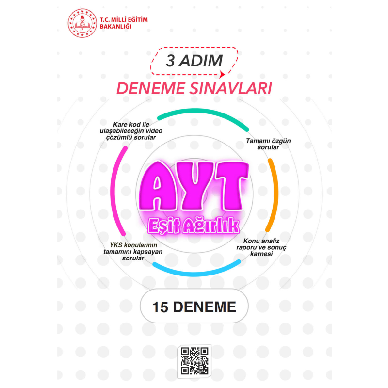 3 Adım Deneme Sınavları AYT Eşit Ağırlık 15 Deneme