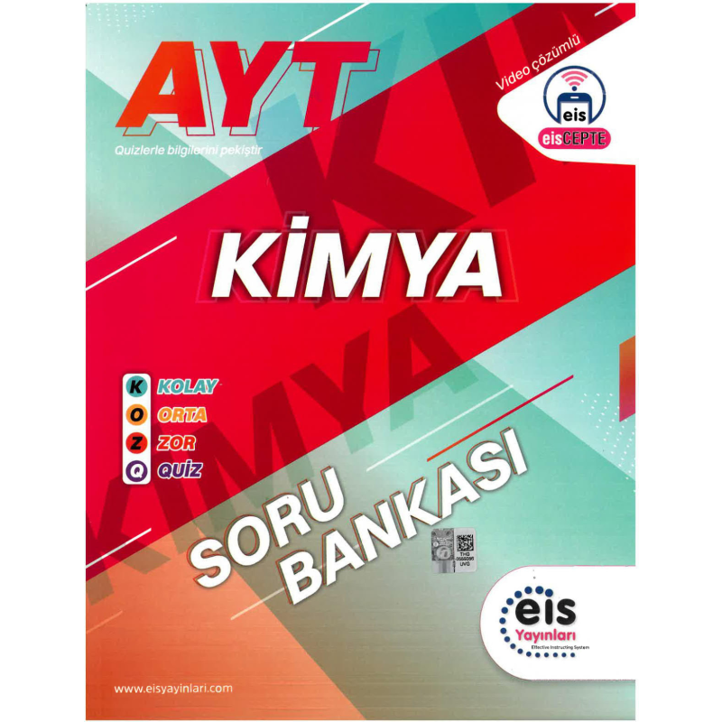 Koz Serisi Ayt Kimya Soru Bankası Eis Yayınları