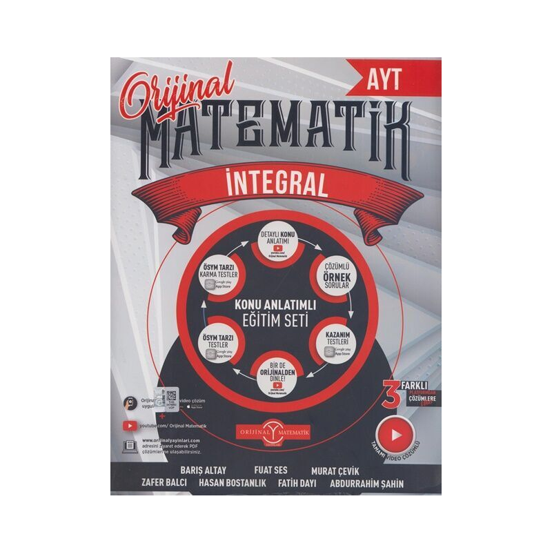 AYT İntegral Konu Anlatım Eğitim Seti Orijinal Yayınları