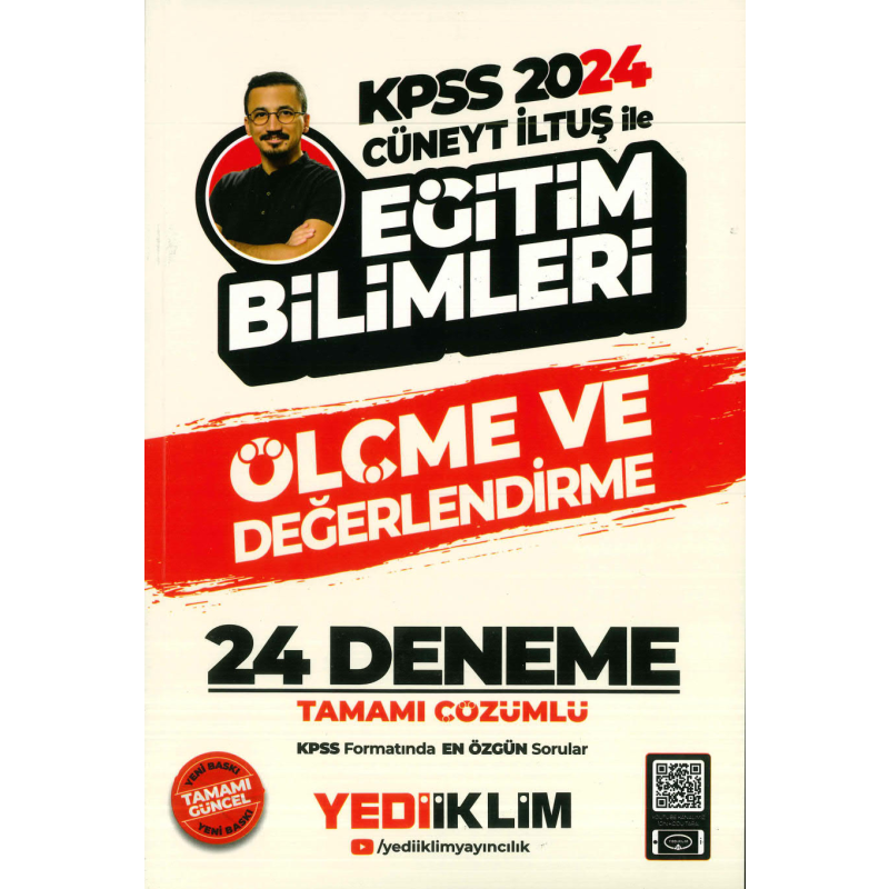 ÖLÇME VE DEĞERLENDİRME 24 DENEME TAMAMI ÇÖZÜMLÜ (CÜNEYT İLTUŞ)