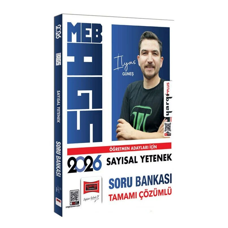 2026 MEB-AGS Öğretmen Adayları İçin Tamamı Çözümlü Sayısal Soru Bankası (İlyas Güneş) Yargı Yayınları