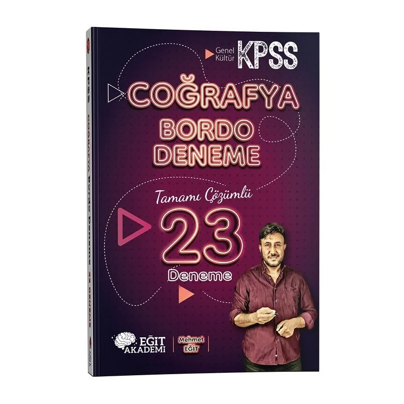 2026 KPSS Coğrafya Bordo 23 Deneme Çözümlü Eğit Akademi