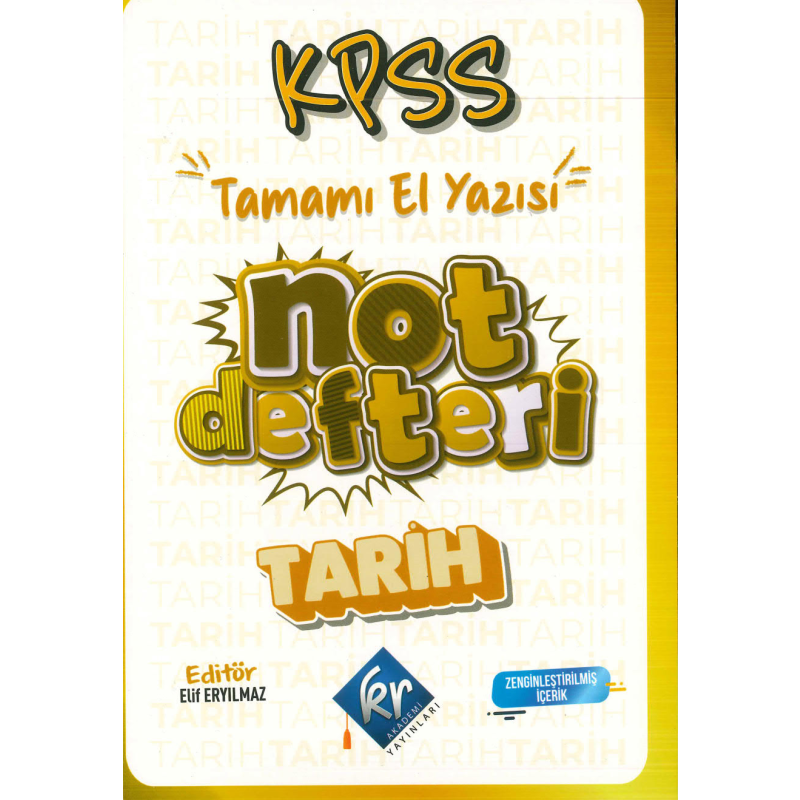TARİH NOT DEFTERİ TAMAMI EL YAZISI