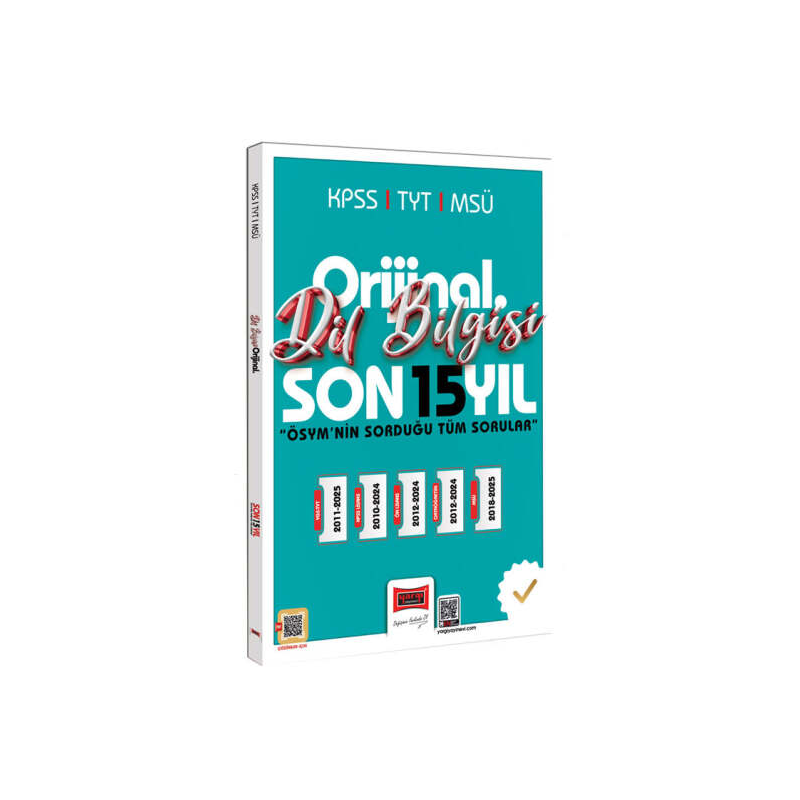 2026 KPSS TYT MSÜ Orijinal Dil Bilgisi Son 15 Yıl Çıkmış Sorular Yargı Yayınları