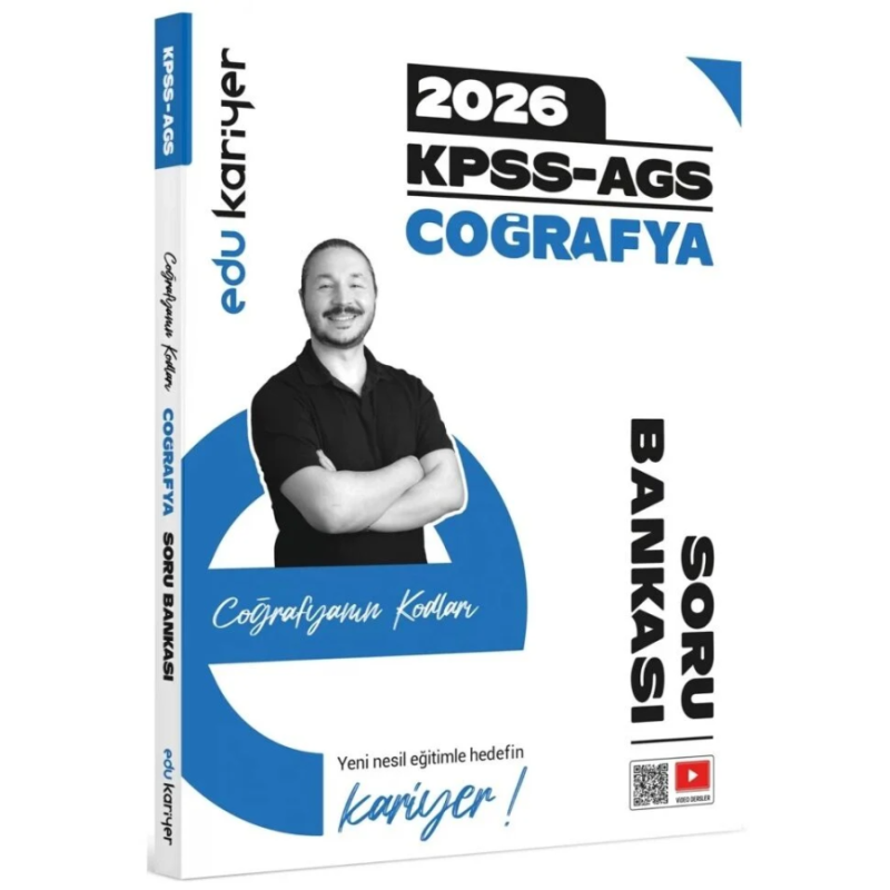 Coğrafyanın Kodları 2026 KPSS-AGS Coğrafya Video Çözümlü Soru Bankası Edu Kariyer