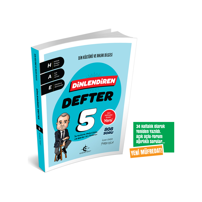 5. Sınıf Dinlendiren Defter (Eker Test) YENİ MÜFREDAT