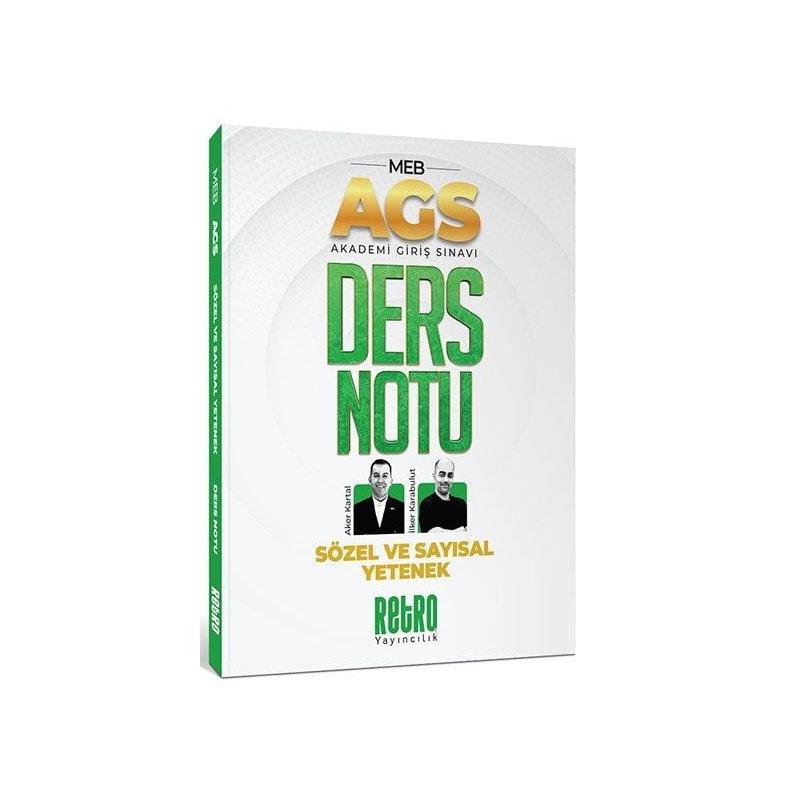 2025 MEB AGS Sözel ve Sayısal Yetenek Ders Notu Retro Kitap