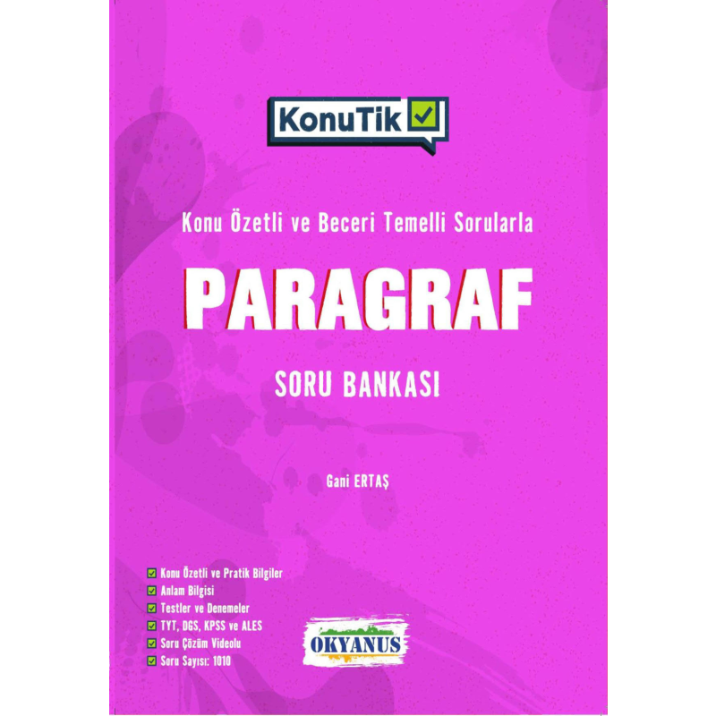 YKS KonuTik Paragraf Soru Bankası Okyanus Yayıncılık
