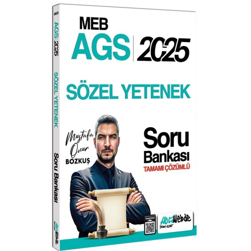 2025 MEB-AGS Sözel Yetenek Soru Bankası Çözümlü HocaWebde Yayınları