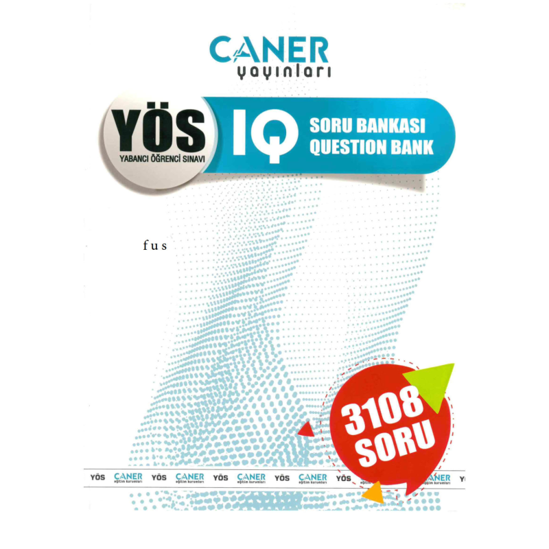 Caner Yayınları YÖS IQ Soru Bankası 3108 Soru