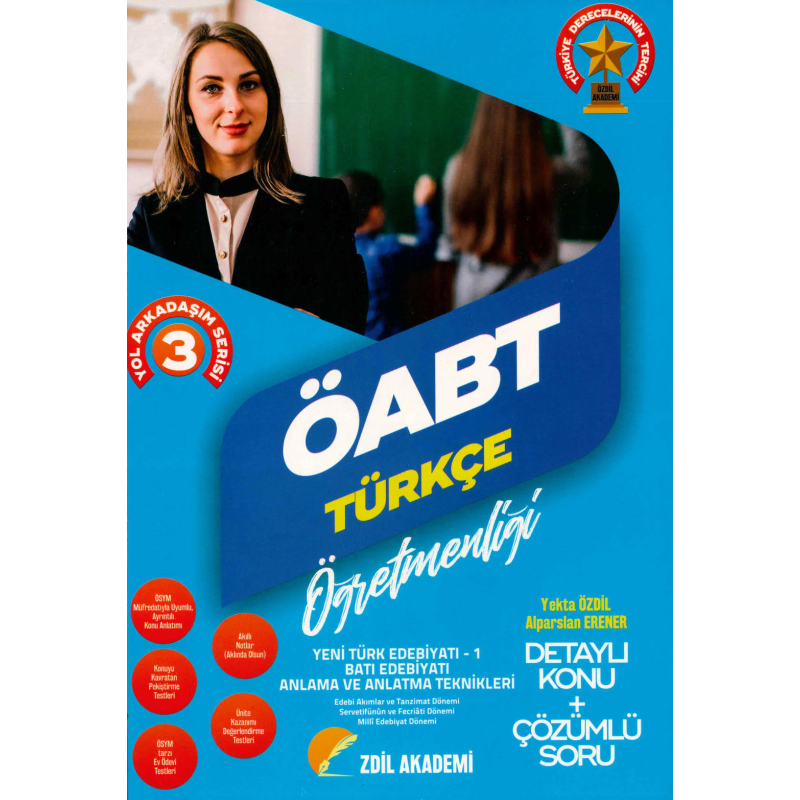 YOL ARKADAŞIM SERİSİ 3 YENİ TÜRK EDEBİYATI 1 - BATI EDEBİYATI - ANLAMA VE ANLATMA TEKNİKLERİ KONU + SORU