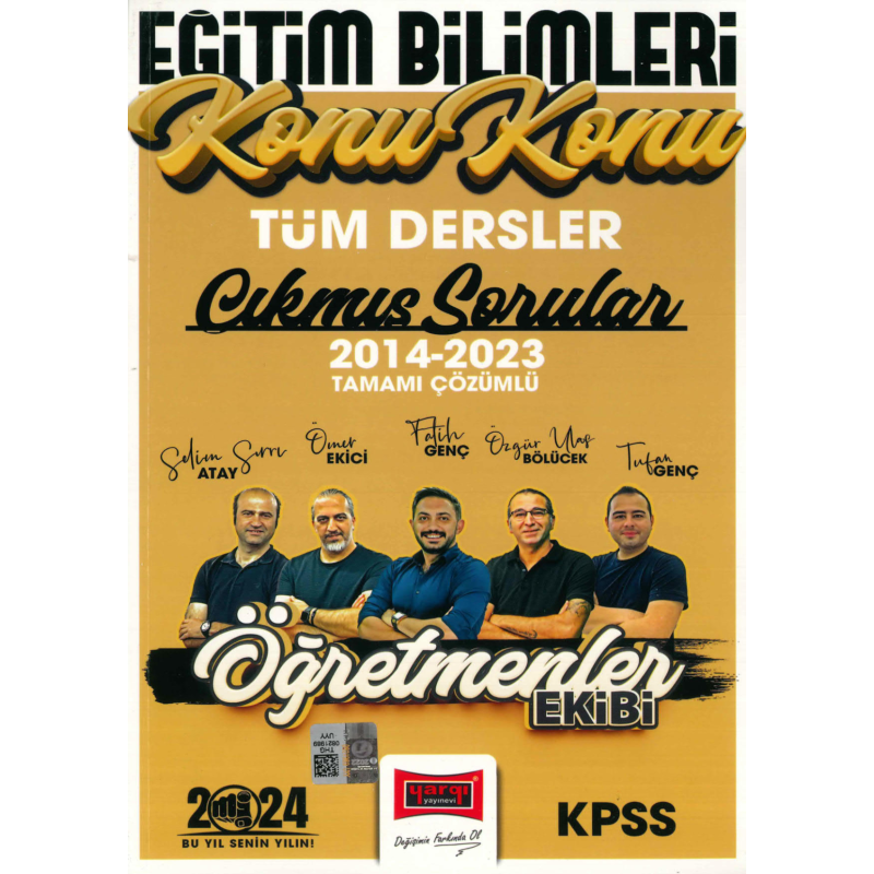 KONU KONU ÇIKMIŞ SORULAR 2014-2023 TAMAMI ÇÖZÜMLÜ ÖĞRETMENLER EKİBİ
