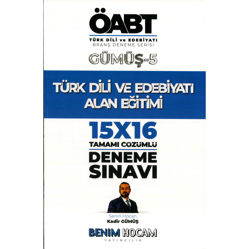 TÜRK DİLİ VE EDEBİYATI GÜMÜŞ-5 15x16 TAMAMI ÇÖZÜMLÜ DENEM