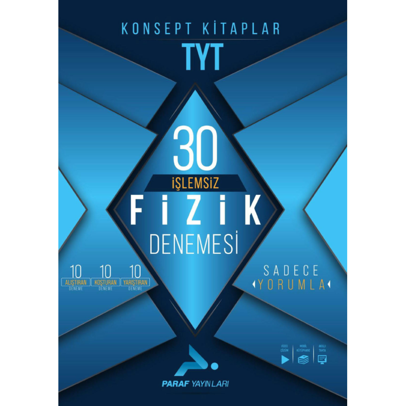 TYT İşlemsiz Fizik 30 Deneme Paraf Yayınları