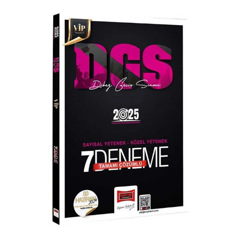2025 DGS VİP Sayısal-Sözel Yetenek Tamamı Çözümlü 7 Deneme Yargı Yayınevi