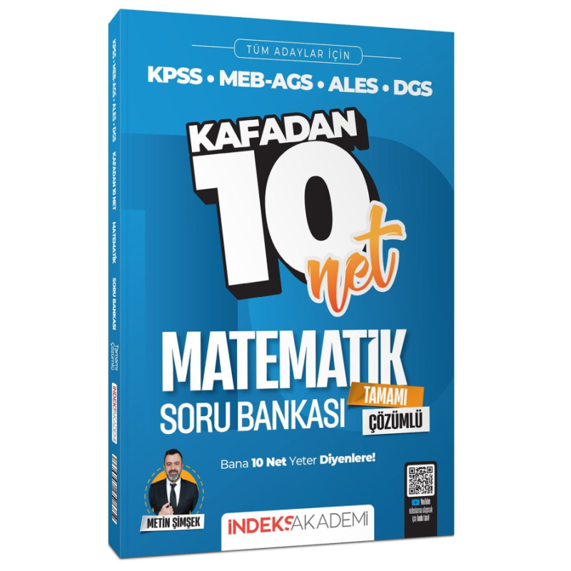 Matematik Kafadan 10 Net Soru Bankası Çözümlü İndeks Akademi