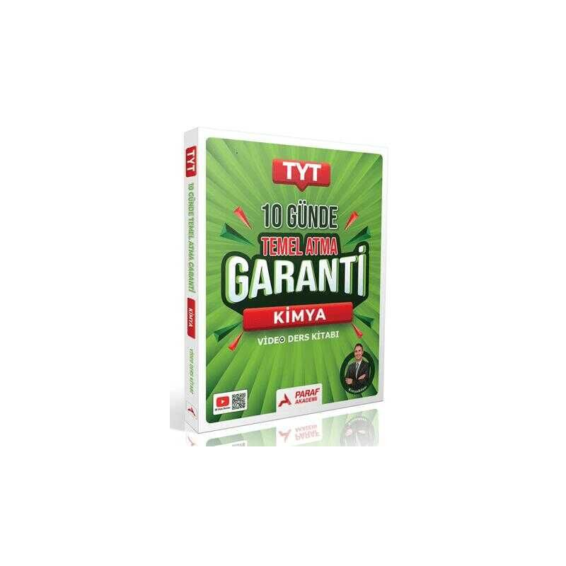 TYT Kimya 10 Günde Temel Atma Garanti Video Ders Kitabı Paraf Akademi Yayınları