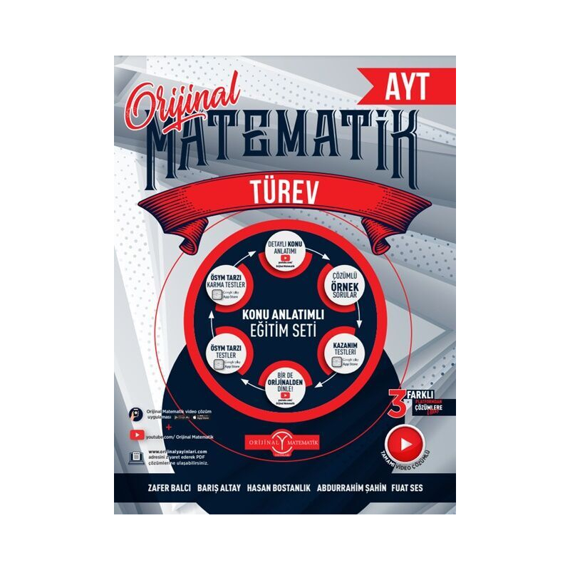 AYT Matematik Türev Konu Anlatımlı Orijinal Yayınları