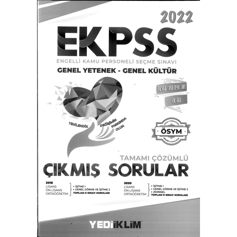 EKPSS TÜM ADAYLAR TAMAMI ÇÖZÜMLÜ ÇIKMIŞ SORULAR