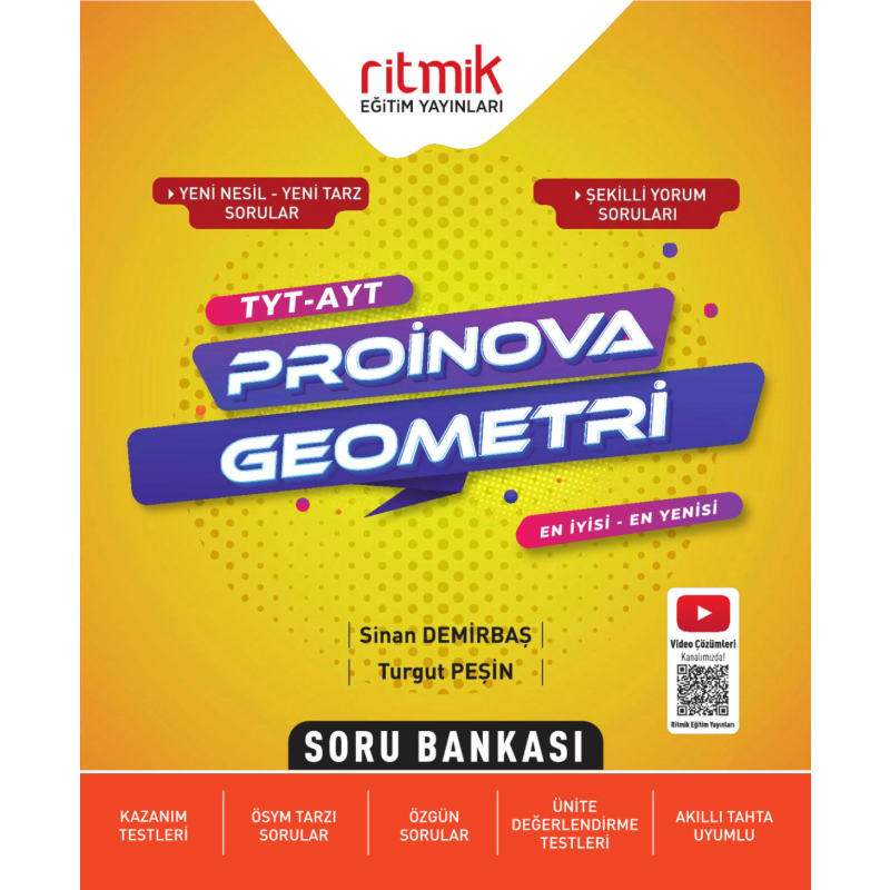 TYT-AYT Geometri Proinova Soru Bankası Ritmik Eğitim Yayınları
