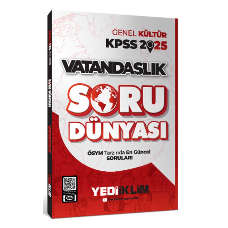 2025 Genel Kültür Vatandaşlık Soru Dünyası Yediiklim Yayınları