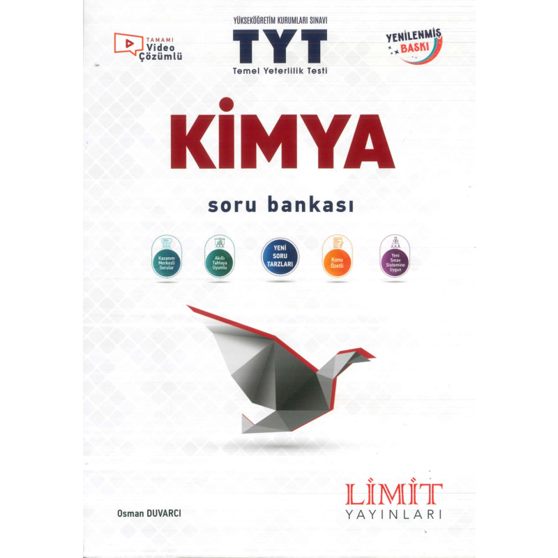 TYT Kimya Soru Bankası Limit Yayınları