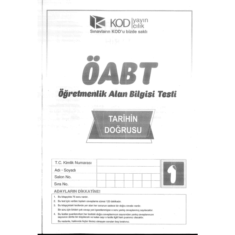 TARİHİN DOĞRUSU TARİH DENEME