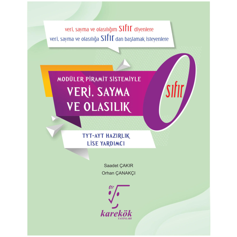 TYT AYT Veri, Sayma ve Olasılık Sıfır 0 Konu Anlatımı Karekök Yayınları