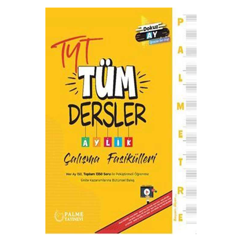 TYT Tüm Dersler Palmetre Aylık Çalışma Fasikülleri