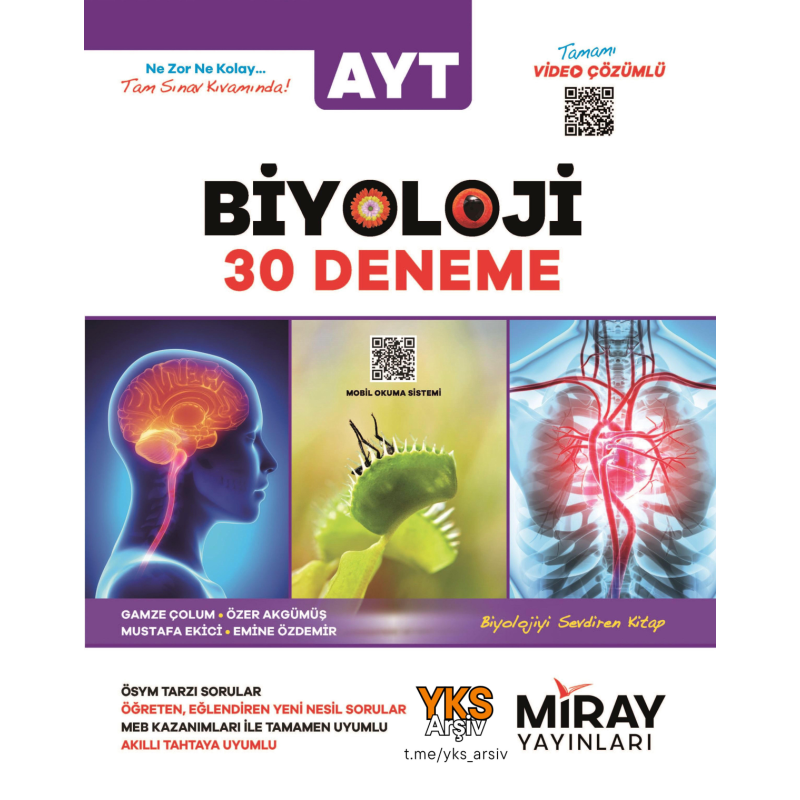 AYT Biyoloji 30 Deneme Miray Yayınları