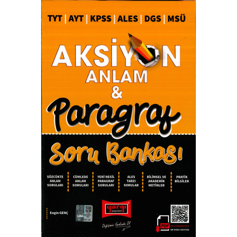 AKSİYON ANLAM VE PARAGRAF SORU BANKASI
