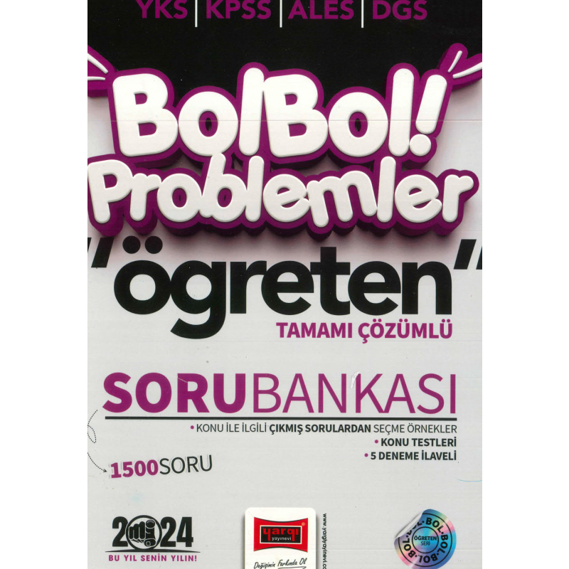 BOL BOL PROBLEMLER ÖĞRETEN TAMAMI ÇÖZÜMLÜ SORU BANKASI